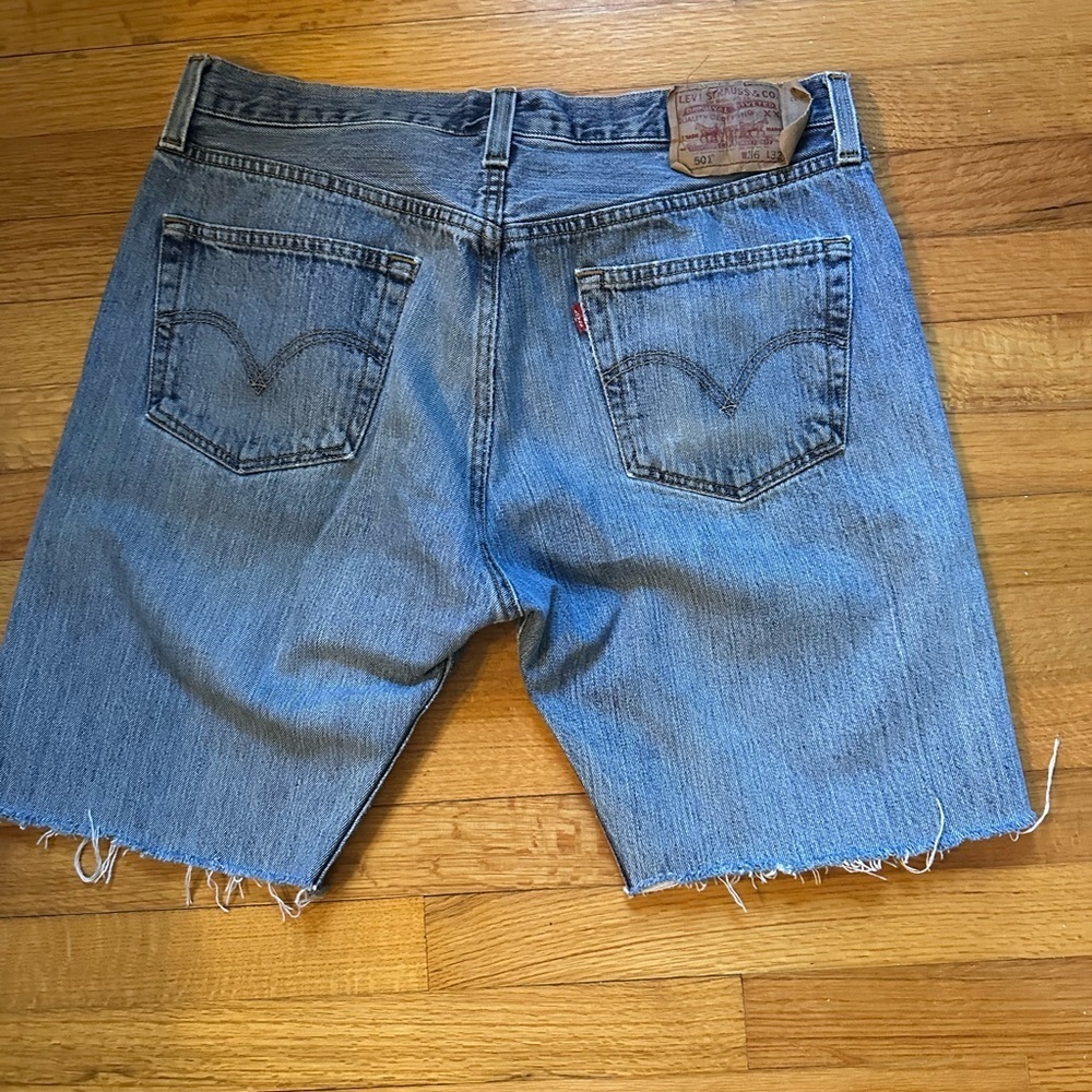 Levi's 501 cut-off jean shorts. Original Size 36